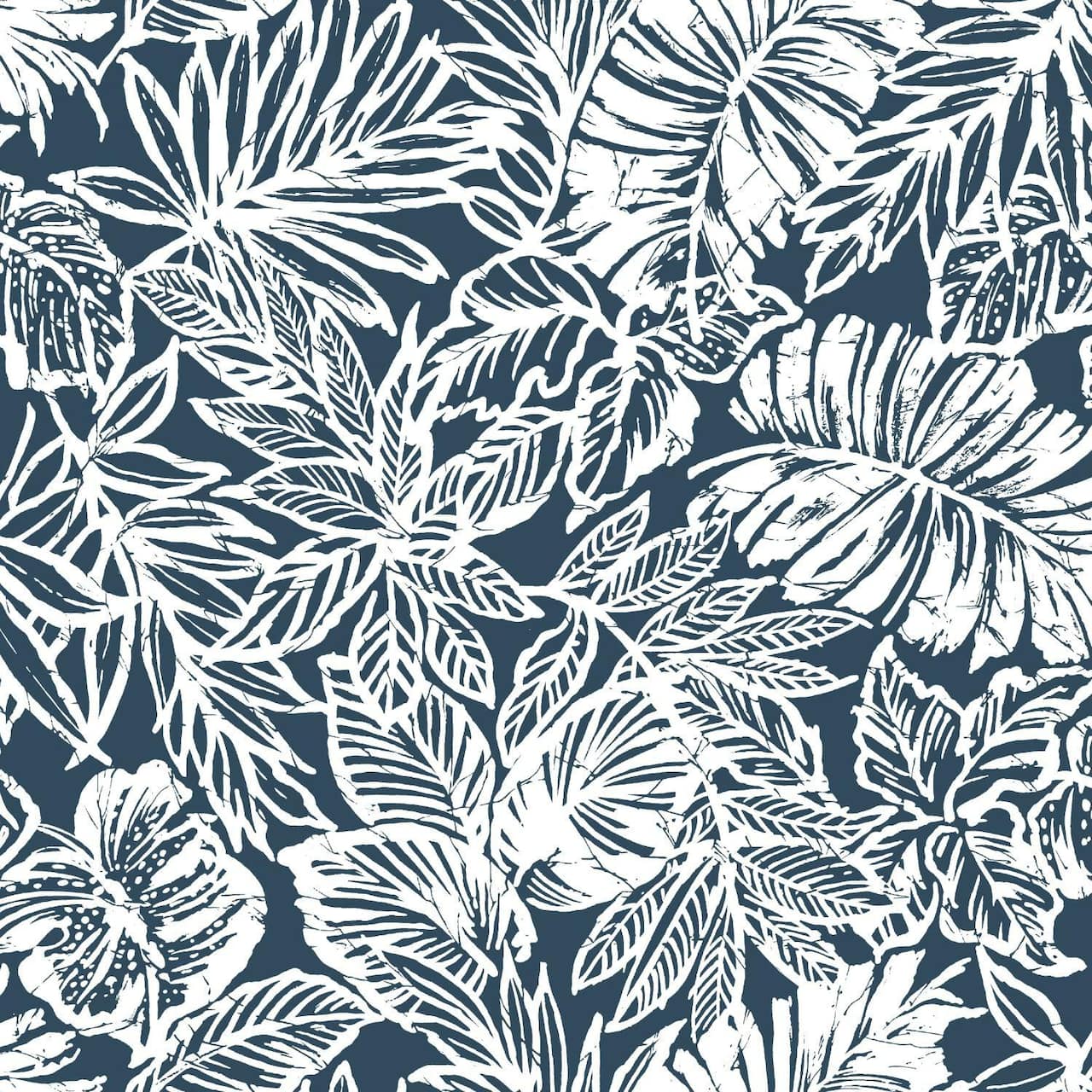 RoomMates Batik Tropical Leaf Peel & Stick Wallpaper
